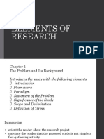 Elements of Research 1