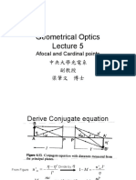 Geometrical Optics Lecture 5