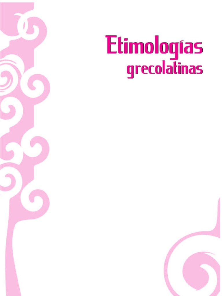 Etimologias Pino PDF Lingüística latín