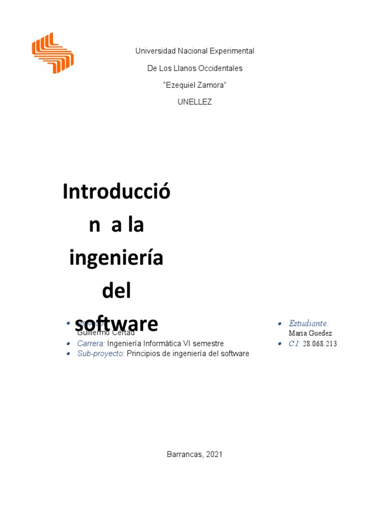 Introducción a la Ingeniería del Software | PDF | Software | Ingeniería ...