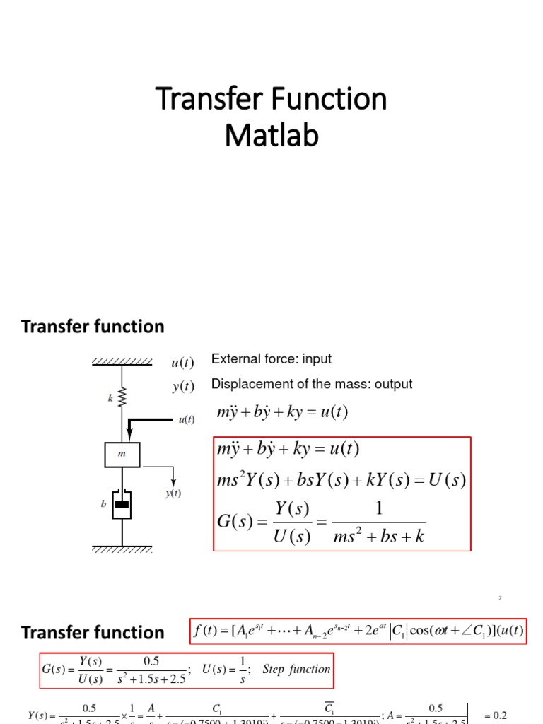 Transfer Function - Matlab | PDF | Physics | Electrical Engineering