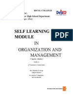 Module For Organization & Management 3