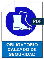 Obluigatorio Calzado de Seguridad