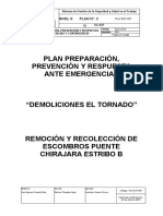 Plan de Emergencias Demoliciones El Tornado