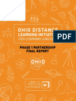 Ohio Distance Learning Initative Phase One - FINAL REPORT