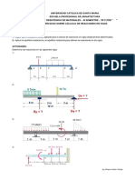 Ejercicios Sobre Calculo de Reacciones en Vigas