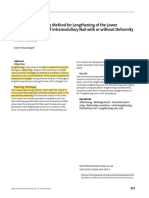 The Reverse Planning Method For Lengthening of The Lower Limb