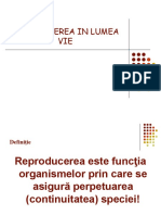 Reproducerea in Lumea Vie