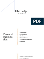 Film Budget - The Science and Art of Making a Successful Film