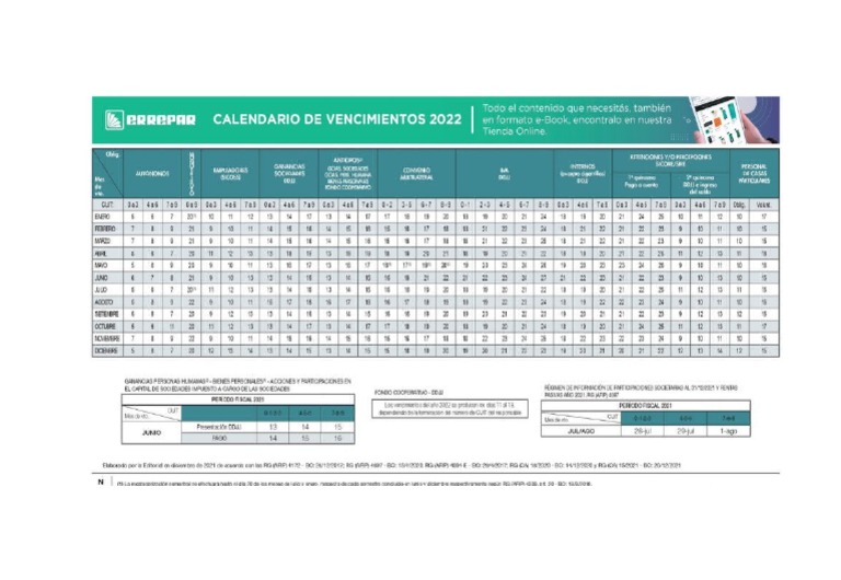 Vencimientos Afip | PDF