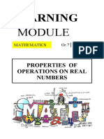 MATH-7-WEEK-4 Properties of Real Nummbers