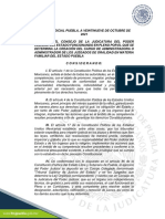 A.acuerdo Consejo Creacion Del Cargo de Administradora o Administrador de Los Juzgados de Oralidad