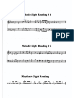 Past Sight Singing Examples