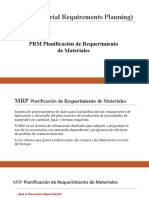 MRP Planificación de Requerimiento de Materiales