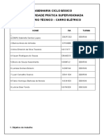 Aps - Carrinho Elétrico Relatório Finalizado