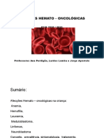 Anemias, hemofilia, leucemia e outros distúrbios hemato-oncológicos na criança