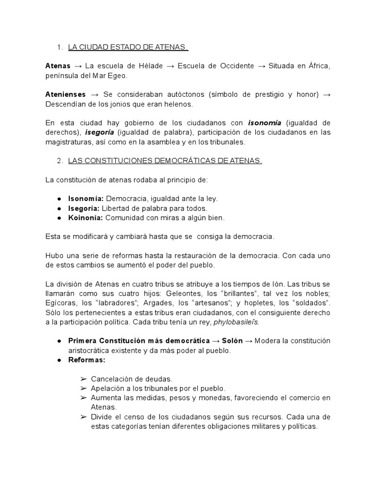 Esquema de la Democracia Ateniense | PDF | Antigua Grecia | Antiguedad ...