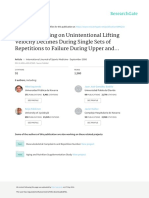 Effect of Loading on Unintentional Lifting Velocity Declines During Single Sets of Repetitions to Failure During Upper and Lower Extremity Muscle Actions