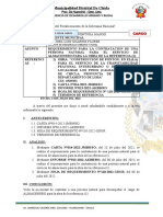 Informe #0284 - Requerimiento Alquiler de Camioneta