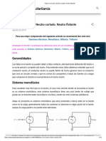 Fallas en el neutro: corte, flotante y contacto falso