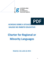 CGENDL - CELRM Achegas Sobre A Situación Do Galego No Ámbito Educativo - 6 - Xullo - 2011