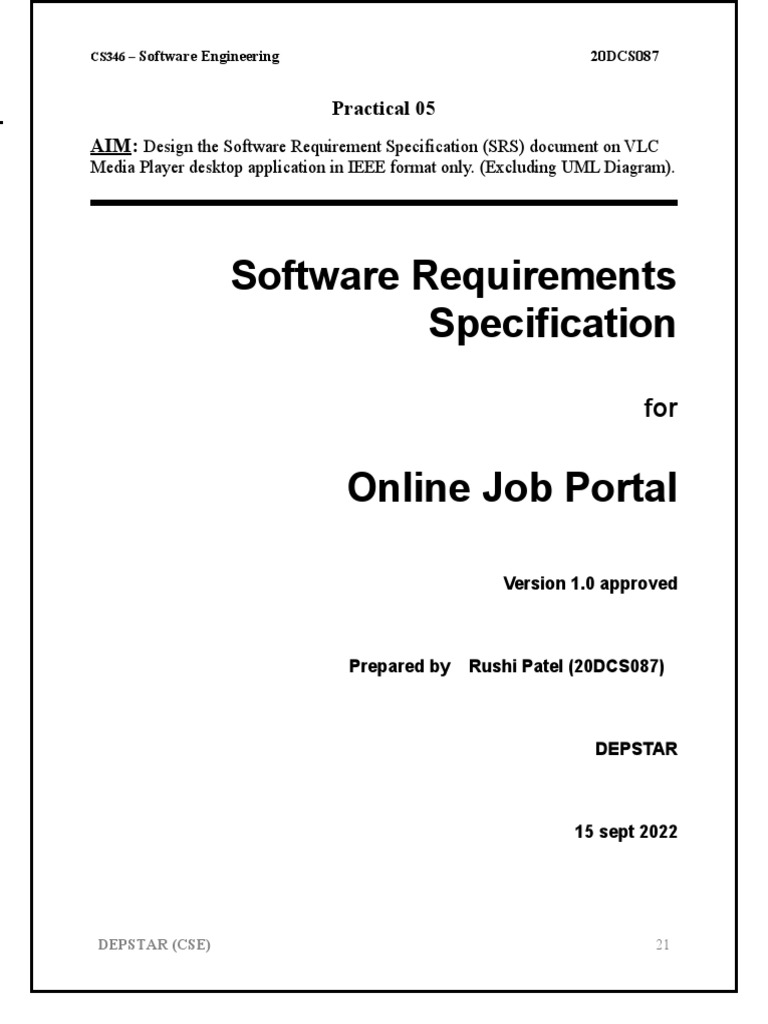 Srs Template-Ieee | PDF | World Wide Web | Internet &amp; Web