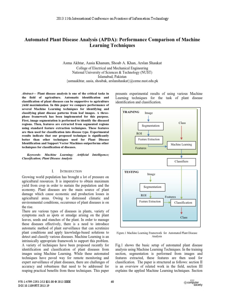Automated Plant Disease Analysis (APDA) Performance Comparison of ...
