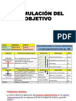 EJERCICIOS FORMULACIÒN DEL OBJETIVO