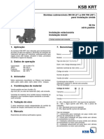 KSB KRT. Bombas submersíveis DN 50 (2 ) a DN 700 (30 ) para instalação úmida. 60 Hz série padrão. Instalação estacionária Instalação móvel