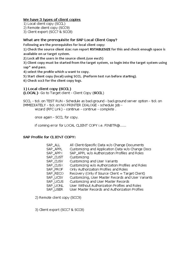 All About Client Copy Local, Remote, Import Export Download Free