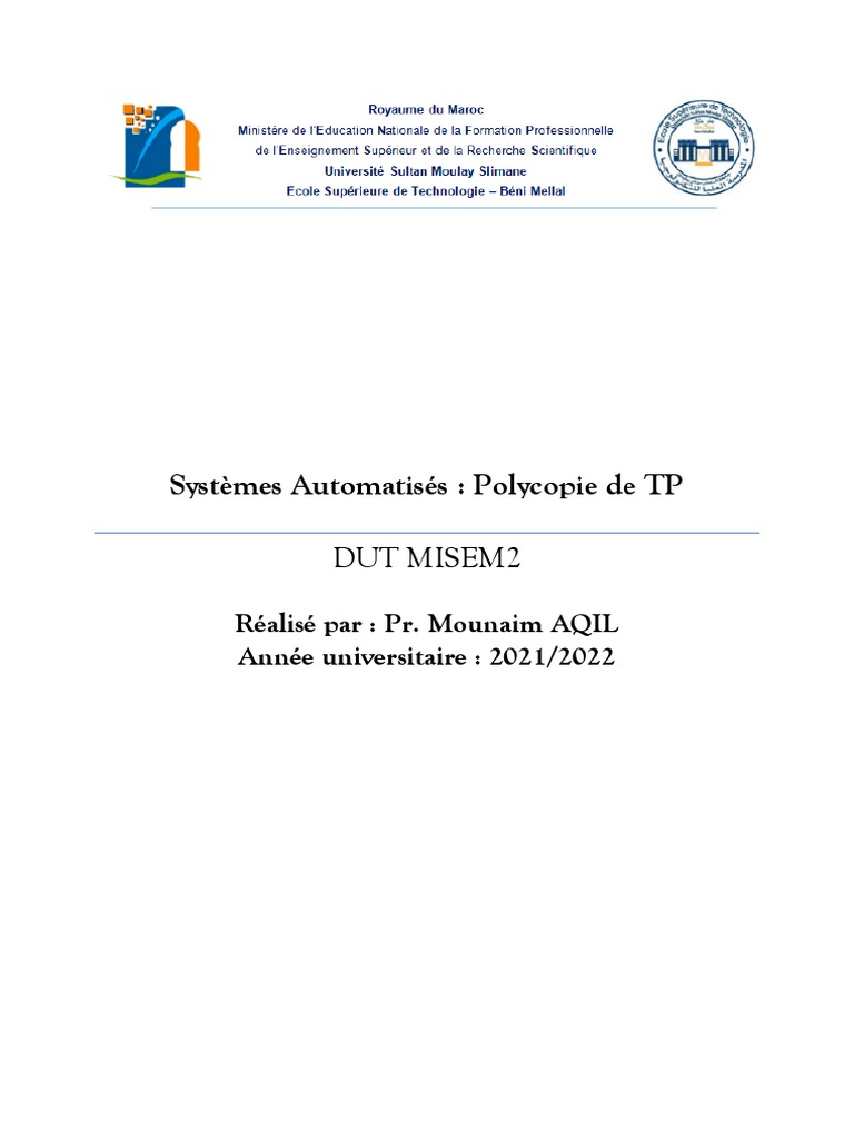 Programmation API SIMATIC S7-1200 | PDF | Adresse IP | Programmation