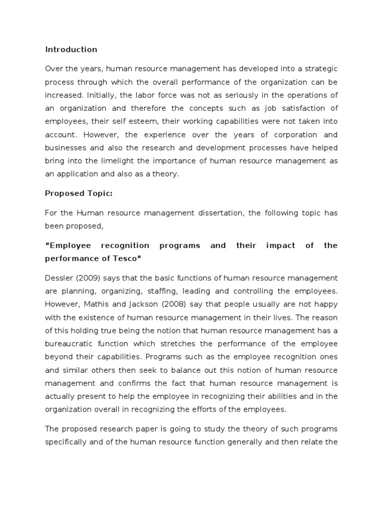 Phd thesis on human resource management pdf image