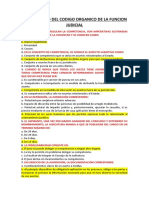 Cuestionario Del Codigo Organico de La Funcion Judicial