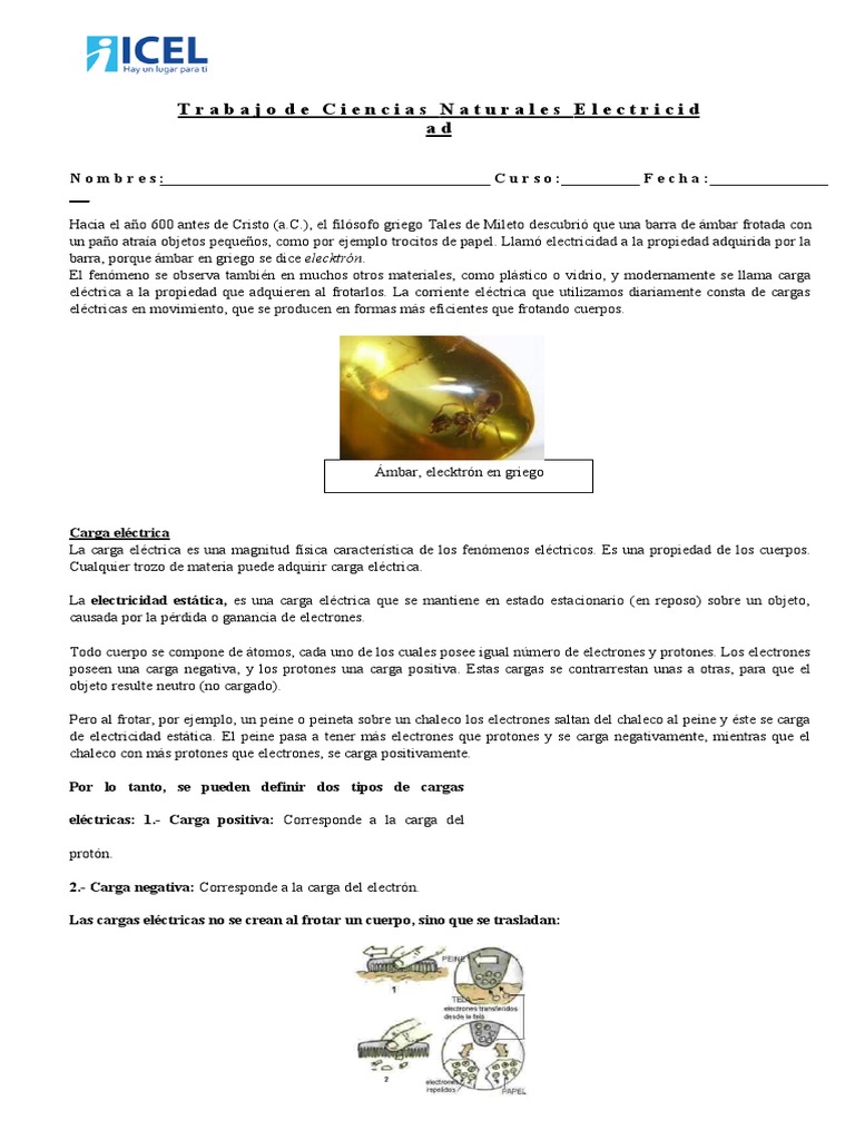 Electricidad 7 | PDF | Corriente eléctrica | Resistencia Eléctrica y ...
