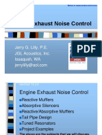 ENGINE EXHAUST NOISE CONTROL