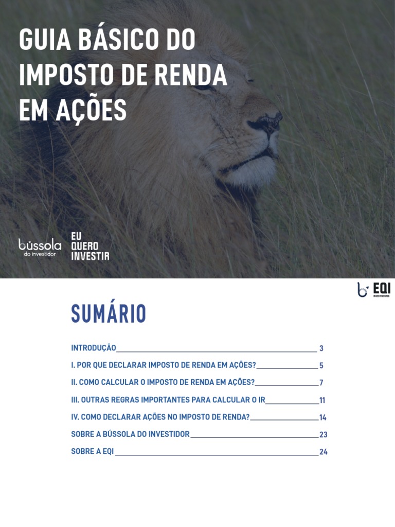 Guia Basico Do Imposto de Renda em Acoes 3 | PDF | Impostos | Imposto ...