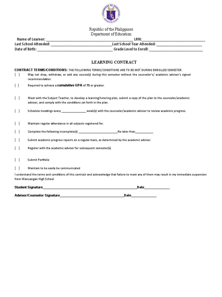 Contract | PDF