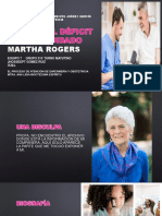 Expo - Martha Rogers - Teoría Del Déficit Del Autocuidado