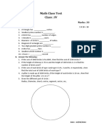 Math Class Test IV