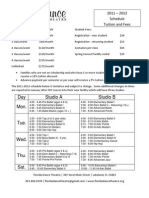 Fall 2011 Schedule U1