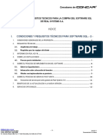 S.C. Condiciones y Requisitos Técnicos para La Compra de Software de Real Systems - SQL - Ver - 11