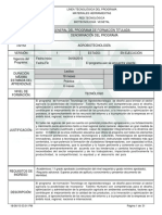 Estructura Programa de Formación Agrobiotecnología