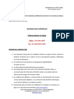 Dossier Candidature Licence1 Master1