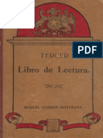 Tercer Libro de Lectura (1924) - 1er Año de Humanidades Por Manuel Guzmán Maturana