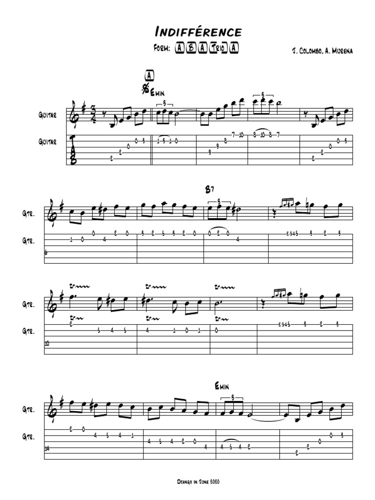 Indifférence Standard and TAB | PDF