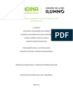 Formulación de La Primera Fase de Un Proyecto de Investigación