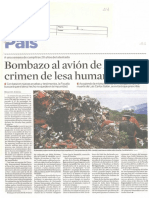 Bombazo Al Avion de Avianca, Crimen de Lesa Humanidad (El Espectador 20-11-2009)