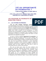 Des Mécanismes de Contrôle de L'action Du Ministère Public