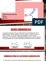 Nomenclatura de Acido Carboxilico