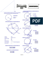 GEOMETRÍA DE LA CIRCUNFERENCIA Y ÁNGULOS ASOCIADOS